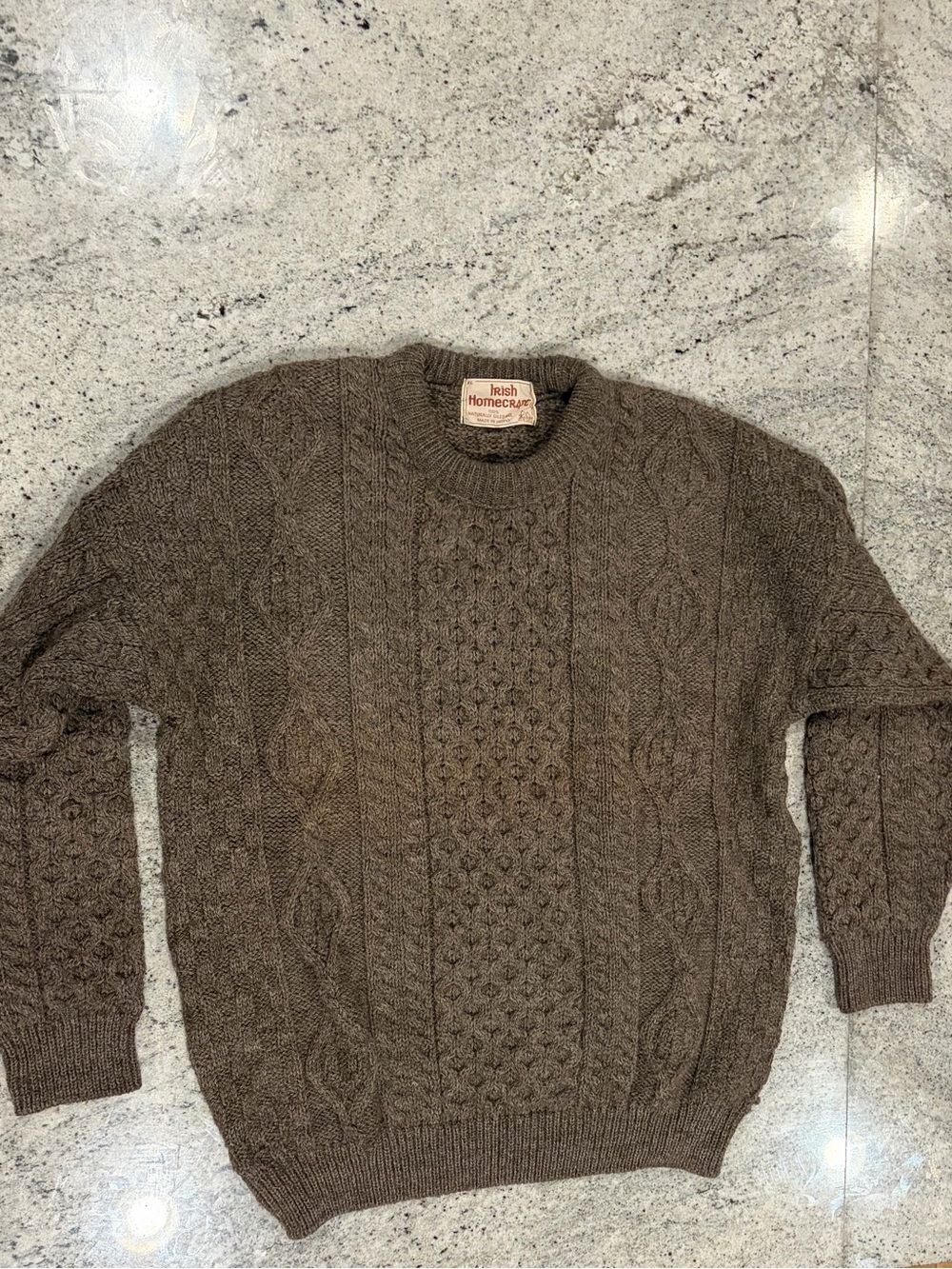 Irish Homecraft Cable knit Wool Sweater